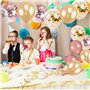 JOYUE 50 Pièces Rose Or Ballons Confettis Ballons Fête Ballon pour Décorations d'anniversaire Mariage Festival Fête 12 pouces/30