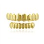 Grilles de Dents de Hip-hop d'or pour la Bouche Haut Bas