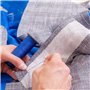 Fenteer Toile Thermocollant Blanc entoilage Coton Rigide pour Renfort Sac au Metre Largeur 100 cm - 2 mètres