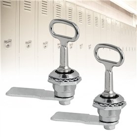 WENRERO 2 Pièces Serrure à Came Cylindrique Verrou à Came en Alliage de Zinc Serrure à Came avec Clé à Douille Triangulaire Serr