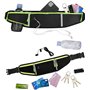 Réglable Hip Pack Sac de Gym Mixte Adulte,Femme Homme Banane de Sport Etanche Sacoche Ceinture de Course Sac Pochette Running Be