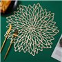 SNAGAROG 4 PCS Napperon de Table Decoratif en PVC 38x38cm Set de Table Antidérapant Bateausous Plat de Table Decoratif Dessous A