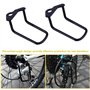 PERFETSELL 2 pcs Vélo Dérailleur Arrière Garde, 3.2 "en Acier De Fer Support De Support De Vélo Réglable Vélo Arrière Chaîne Dér