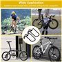 PERFETSELL 2 pcs Vélo Dérailleur Arrière Garde, 3.2 "en Acier De Fer Support De Support De Vélo Réglable Vélo Arrière Chaîne Dér