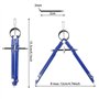 PERFETSELL 2 pièces ensemble de boussoles métal noir bleu boussole à réglage rapide boussole scolaire avec broche d'entraînement