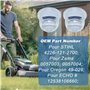 10 Pièces Pompe d'amorce pour STIHL FS38 FS40 FS45 FS55 FS56 FS80 FS85 FS130, AUMEL Ampoule d'amorce Accessoire Tasse d'huile de