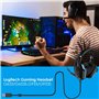 gozahad Câble de rechange de 2 m pour casque Logitech G633/G933, fonctionne également pour Logitech Artemis Spectrum G633S/G933S