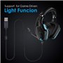 gozahad Câble de rechange de 2 m pour casque Logitech G633/G933, fonctionne également pour Logitech Artemis Spectrum G633S/G933S