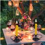 Chandelier Vintage en Fer Forge Chamberstick avec Poignée pour Dîner Table et Pièces Maîtresses Saint-Valen