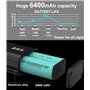 BIKIL Lumiere Velo 6400mah Lampe Velo Rechargeable USB C Eclairage Velo a LED Puissant 2400 Lumens Lumière Velo Avant et Arrière