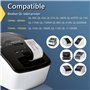 BETCKEY - 10 DK-22205 Rouleau de Papier Continu Compatible avec Brother, 62mm x 30.48m, 10 Étiquettes pour Imprimantes d'Étiquet