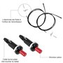 XAVSWRDE 2 PCS Boutons d'Allumage Piézo en Plastique Allumages Piézo Electriques Briquets à Bouton-Poussoir avec Aiguille d'Allu