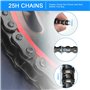 XAVSWRDE Chaîne de pignon 25H 158 maillons pour mini moto 47 cc 49 cc 2 temps Mini Moto Dirt ATV Quad 4 roues