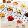 MALACASA 12 pièces Ramequin Bol à Sauce Tapas Coupelle à Dessert 10 * 9.5 * 3cm Porcelaine Blanc Ivoire