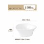 MALACASA 12 pièces Ramequin Bol à Sauce Tapas Coupelle à Dessert 10 * 9.5 * 3cm Porcelaine Blanc Ivoire
