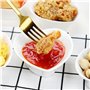 MALACASA 12 pièces Ramequin Bol à Sauce Tapas Coupelle à Dessert 10 * 9.5 * 3cm Porcelaine Blanc Ivoire