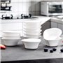 MALACASA 12 pièces Ramequin Bol à Sauce Tapas Coupelle à Dessert 10 * 9.5 * 3cm Porcelaine Blanc Ivoire
