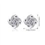 B.Catcher Femme Boucles d'oreilles en argent, Zirconium cubique, La fête des mères, Gemini clous d’oreilles, Diamantées, Parfait