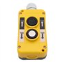 NUGOYA Interrupteur de Commandes de Levage de Grue Imperméables Contrôles de Levage à Bouton-Poussoir Jaune 2 Voies Normalement 