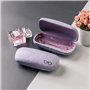 Sixfolo 2 Pièces Étuis à Lunettes Toile de Lin Etui Lunettes Rigide pour Femme Homme Enfant Aîné Lunettes Boîte de Protection