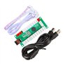 EG STARTS Classique Arcade DIY Kits USB Encoder Pour PC Joystick + 8 façons Stick + Chrome Plaqué LED Illuminé Bouton Poussoir 1