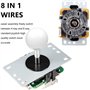 EG STARTS 1 joueur USB LED Encoder pour PC Jeux 8 Way Stick Contrôleurs + 10x LED Boutons Poussoirs Illuminés Pour Arcade Joysti