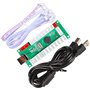 EG STARTS 1 joueur USB LED Encoder pour PC Jeux 8 Way Stick Contrôleurs + 10x LED Boutons Poussoirs Illuminés Pour Arcade Joysti