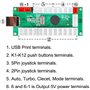EG STARTS 1 joueur USB LED Encoder pour PC Jeux 8 Way Stick Contrôleurs + 10x LED Boutons Poussoirs Illuminés Pour Arcade Joysti