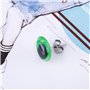 100 Pièces Boucles d'Oreilles Clous en Acier Inoxydable Boucle d'Oreille Flat Pad (2 Tailles) avec 100 Pièces Dos de Boucle d'Or
