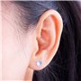 100 Pièces Boucles d'Oreilles Clous en Acier Inoxydable Boucle d'Oreille Flat Pad (2 Tailles) avec 100 Pièces Dos de Boucle d'Or