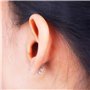 100 Pièces Boucles d'Oreilles Clous en Acier Inoxydable Boucle d'Oreille Flat Pad (2 Tailles) avec 100 Pièces Dos de Boucle d'Or
