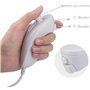 Atopoo Wii Télécommande, manette de jeu à distance remplaçable avec manette Nunchuck, étui en silicone et dragonne pour Nintendo
