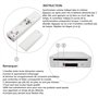 Atopoo Wii Télécommande, manette de jeu à distance remplaçable avec manette Nunchuck, étui en silicone et dragonne pour Nintendo