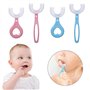 Brosse à dents pour enfants 4 pièces Nettoyage complet Brosse à dents pour enfants en forme de U à 360 degrés Brosse à dents pou