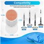 KEEPOW Lingettes de nettoyage de rechange pour balai Bissell Spinwave 20522 2039A 2124 (4 orange + 4 gris)