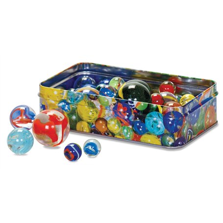 Tobar - 15237 - Boîte métalique décorée avec 60 billes assorties