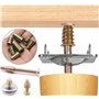 YIYICO Insert Fileté Bois Inserts Filetés Écrous à Visser Douille M4 M5 M6 M8 M10 Manchons à Visser Alliage de Zinc 130pcs pour 