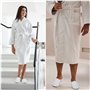 Bkrdty Hôtel des Chaussons 6 paires Pantoufles Jetables Polaire Corail Moelleux de Taille Générale Chausson Spa Fermé Lavables e