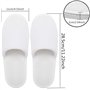 Bkrdty Hôtel des Chaussons 6 paires Pantoufles Jetables Polaire Corail Moelleux de Taille Générale Chausson Spa Fermé Lavables e