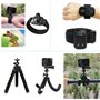 YHTSPORT Kit d'accessoires pour caméra d'action GoPro Hero 11 10 9 8 Max 7 6 5 4 Noir GoPro Session Fusion Silver White Insta360