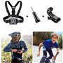 YHTSPORT Kit d'accessoires pour caméra d'action GoPro Hero 11 10 9 8 Max 7 6 5 4 Noir GoPro Session Fusion Silver White Insta360