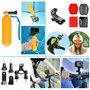 YHTSPORT Kit d'accessoires pour caméra d'action GoPro Hero 11 10 9 8 Max 7 6 5 4 Noir GoPro Session Fusion Silver White Insta360