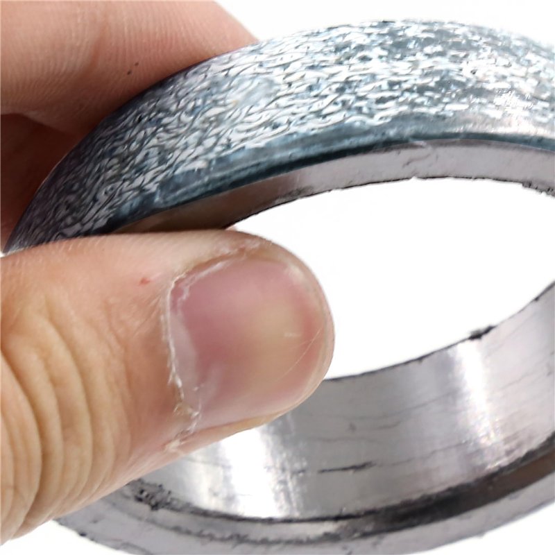 Image secondaire de sourcingmap Universel Graphite En-tête Collecteur Tuyau De Descente Echappement Donut Joint 48mm