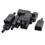 sourcing map 10Pcs AC 250V 10A IEC 320 C14 Mâle Puissance Adaptateur Recâblable Connecteur Convertor pour Cuiseur Riz