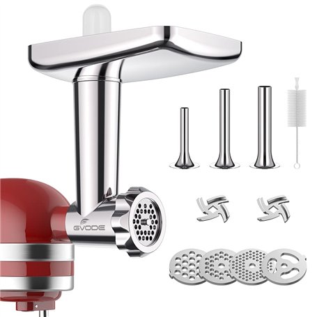 GVODE Acier Inoxydable Hachoir à Viande pour KitchenAid Robot Pâtissier