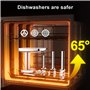 GVODE Acier Inoxydable Hachoir à Viande pour KitchenAid Robot Pâtissier, y Compris le Remplisseur de Saucisses, Parfait Accessoi