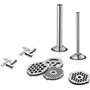 GVODE Acier Inoxydable Hachoir à Viande pour KitchenAid Robot Pâtissier, y Compris le Remplisseur de Saucisses, Parfait Accessoi