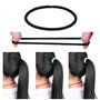 69 Pièces 3mm Multicolor Élastiques Bande de Cheveux Aucun Métal Élastiques Doux