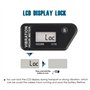 Compteur horaire sans fil auto-alimenté numérique Runleader, activation par vibration, minuterie de travail réinitialisable, arr