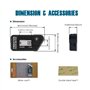 Compteur horaire sans fil auto-alimenté numérique Runleader, activation par vibration, minuterie de travail réinitialisable, arr
